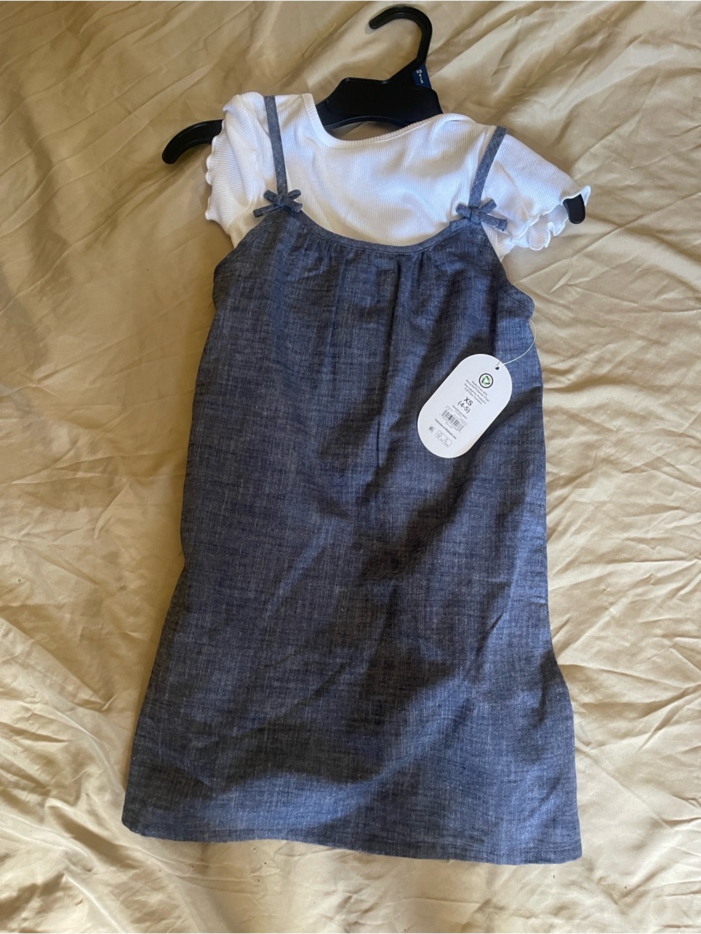 💕🔥 4/$16 Girls NWT Blue Chambray Layered Dress